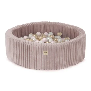 Plush Nest boldbassin 90x30 cm – rosa med 200 bolde