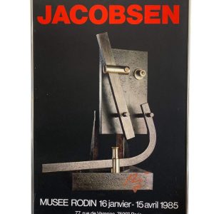 Udstillingsplakat Robert Jacobsen 1985 – signeret