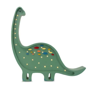 Little Lights Dino Diplodocus lampe i træ - flere farver