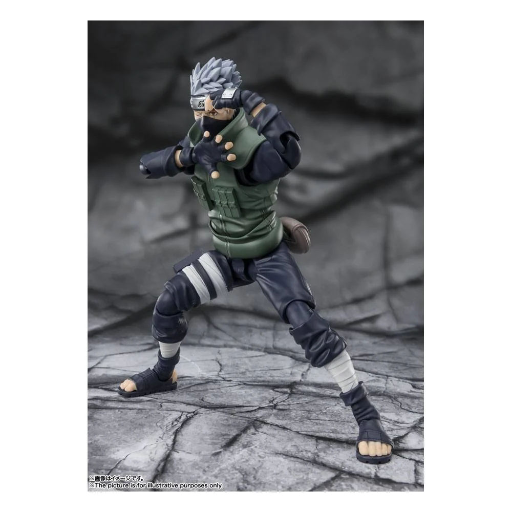Naruto Shippuden S.H. Figuarts Action Figur Kakashi Hatake -Den berømte Sharingan Hero- 16 cm - Billede 9