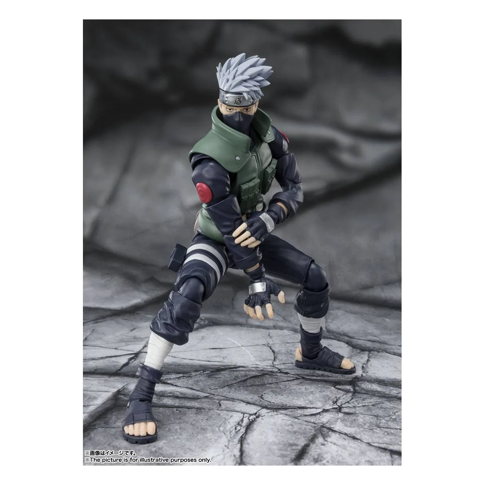 Naruto Shippuden S.H. Figuarts Action Figur Kakashi Hatake -Den berømte Sharingan Hero- 16 cm - Billede 8