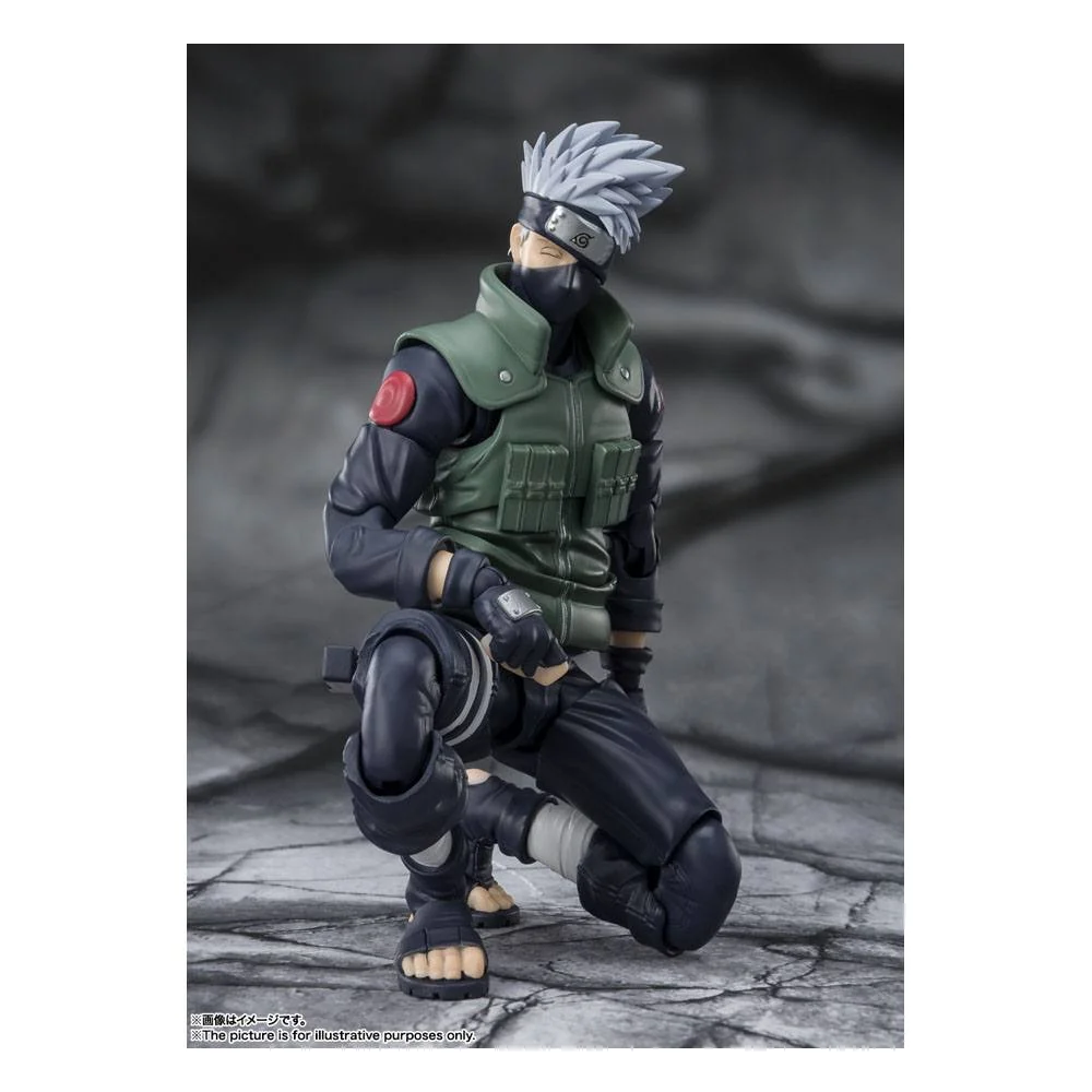Naruto Shippuden S.H. Figuarts Action Figur Kakashi Hatake -Den berømte Sharingan Hero- 16 cm - Billede 7