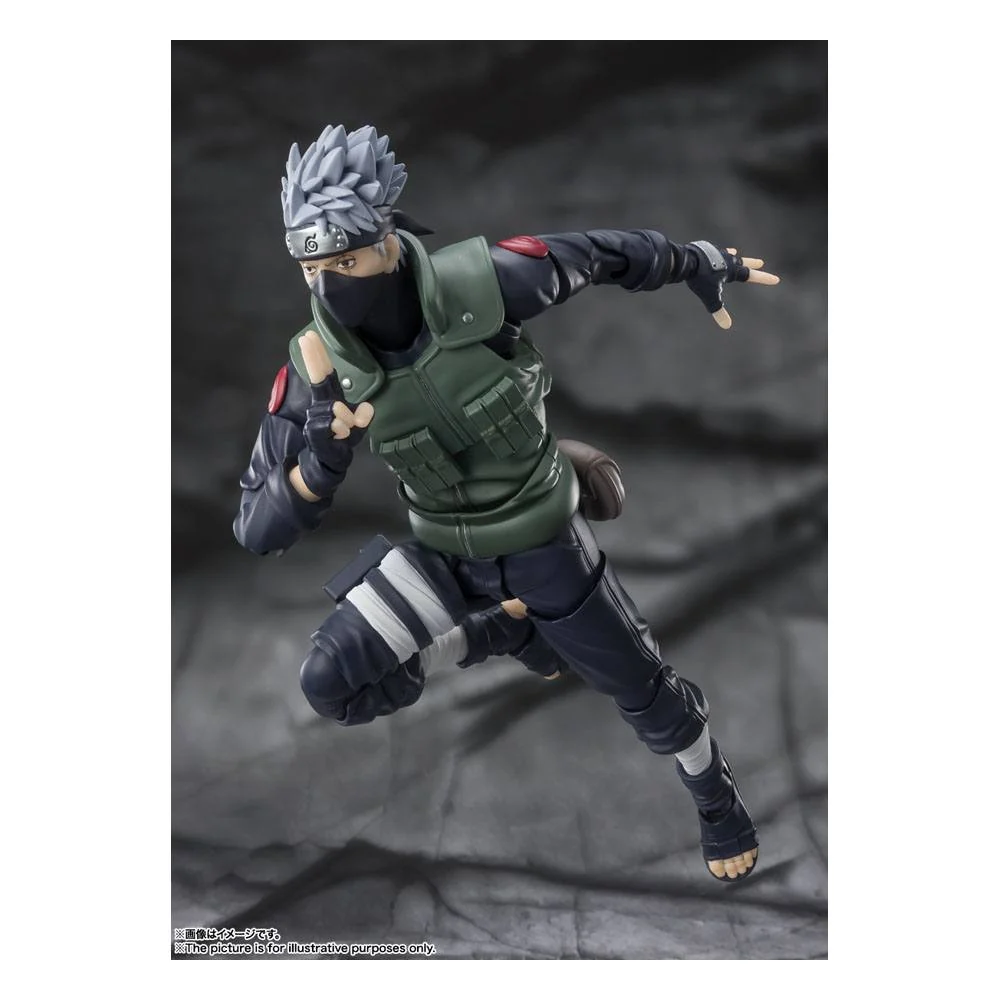 Naruto Shippuden S.H. Figuarts Action Figur Kakashi Hatake -Den berømte Sharingan Hero- 16 cm - Billede 6