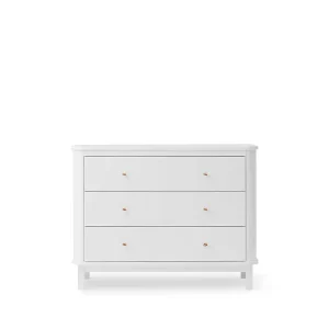Oliver Furniture Wood kommode med 3 skuffer – hvid