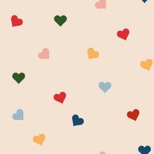 Dekornik Hearts In All Colors tapet