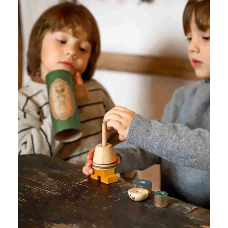 Wooden Story LALA figurpuslespil i træ – lilla - Billede 6