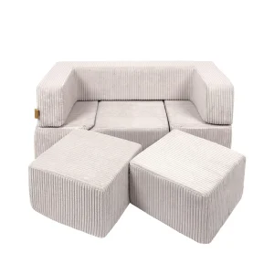 MeowBaby legesofa - Bricks - Velvet | ecru