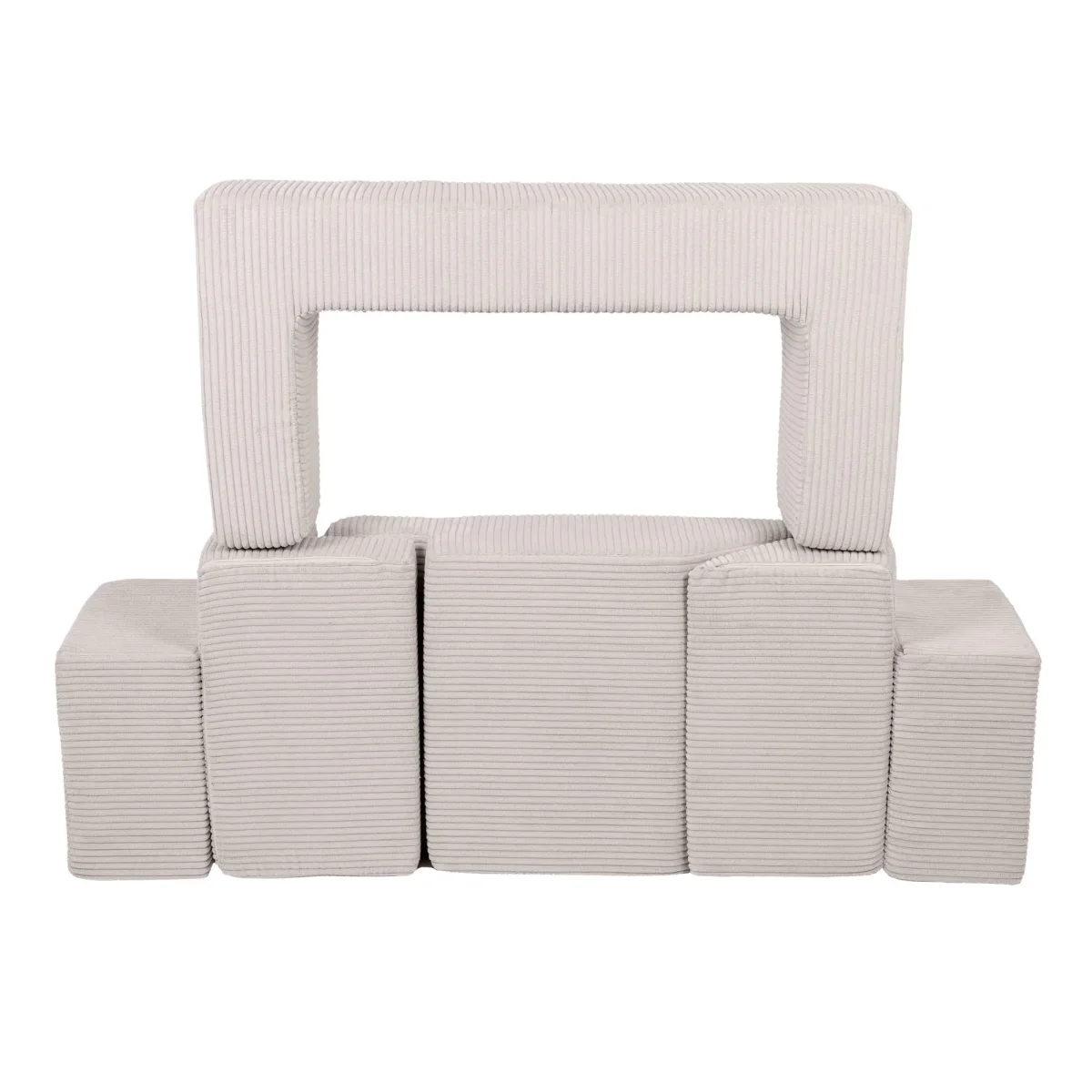 MeowBaby legesofa - Bricks - Velvet | ecru - Billede 7